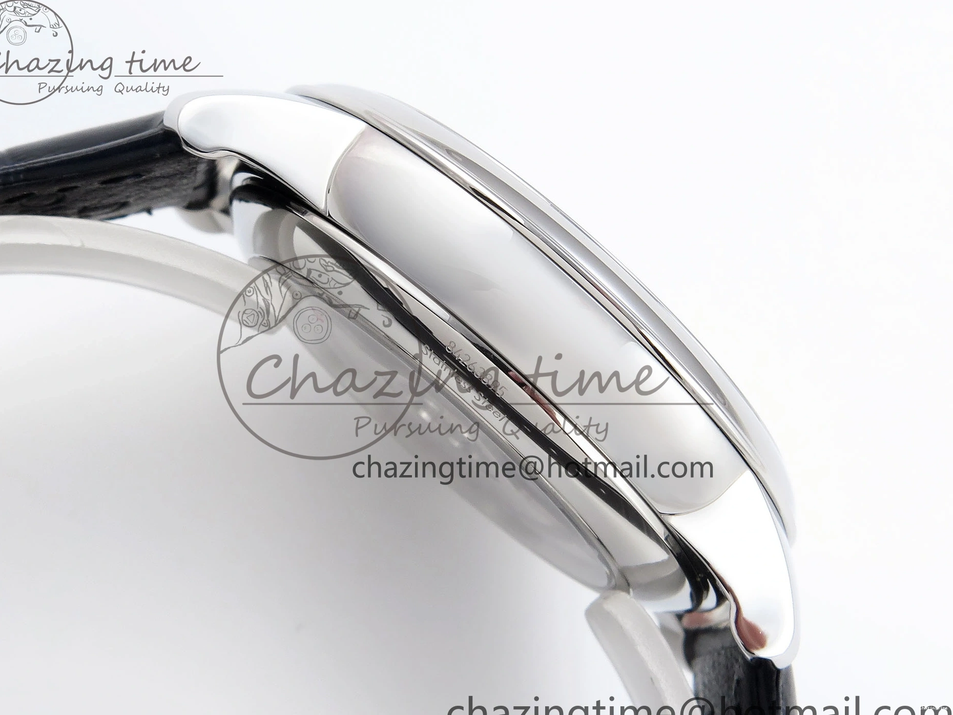 0105 De Ville Power Reserve SS MKF 1:1 Best Edition Black Dial on Black Leather Strap A Packable 7744